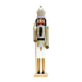 QccHieUs Nutcracker Figurine Statue Traditional Desktop Wood Table Centerpiece Christmas