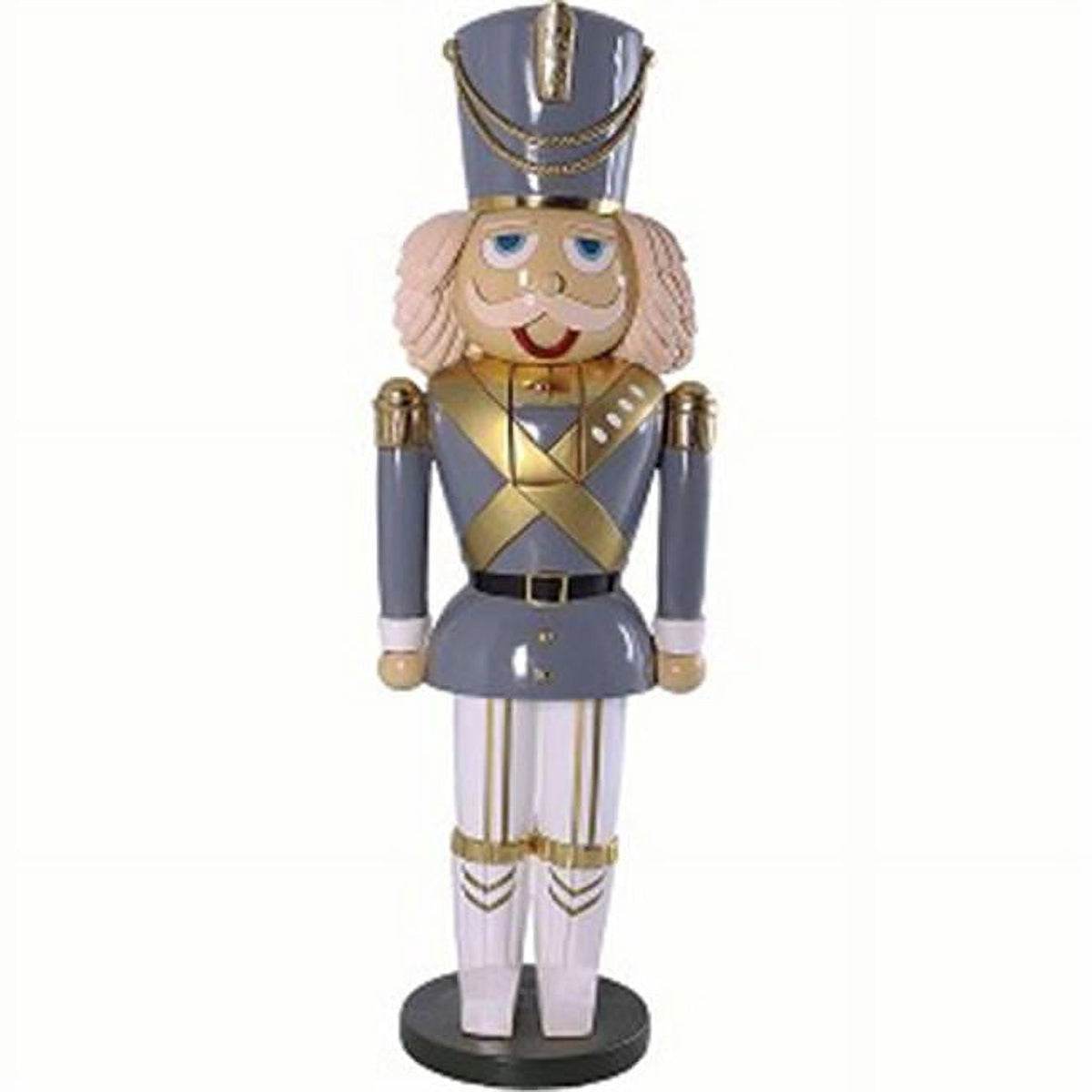 Queens of Christmas WL-NUT-06-GY 6 ft. Nutcrackers Gray Coat
