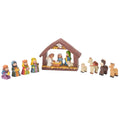 Holiday Peak Handpainted Resin Tabletop Nativity Scene - Set Includes 5"x6" Manger, Plus 8 Nativity Pieces - Perfectly Sized Christmas Decoration