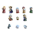 SIYTUAU Christmas Manger Nativity Scene Ornament Miniature Resin Craft Set 11 Piece Holy Family Figurines Display For Tabletop Holiday Decor