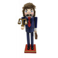Santa's Workshop Lawyer with Scales of Justice Wood Christmas Nutcracker 14 Inch