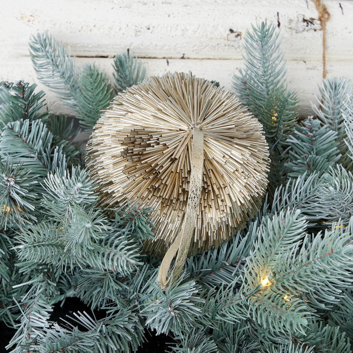 Seasonal LLC Pipa 3.75" Ornament Set of 4 - Champagne - 3.75 inch