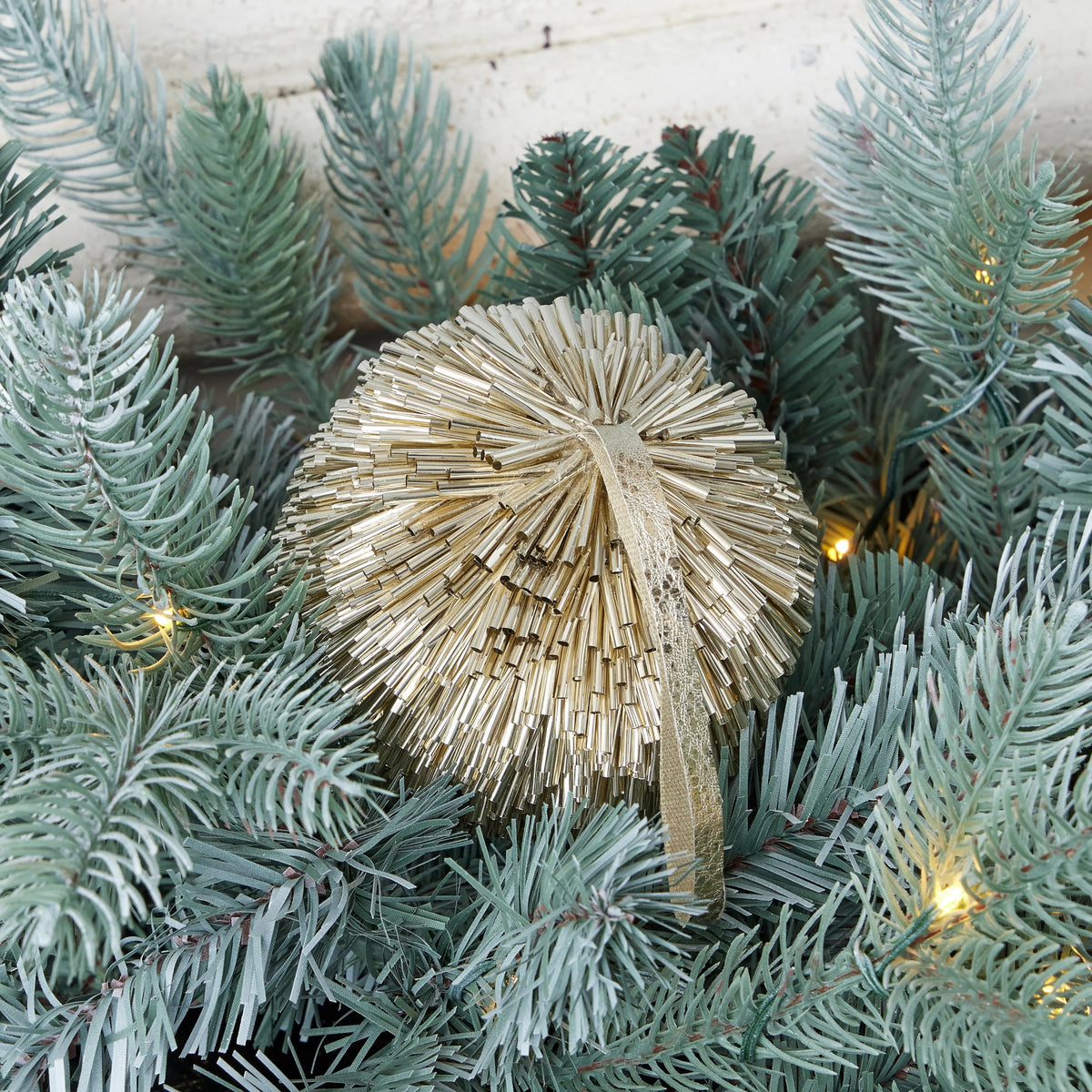 Seasonal LLC Pipa 3.75" Ornament Set of 4 - Champagne - 3.75 inch
