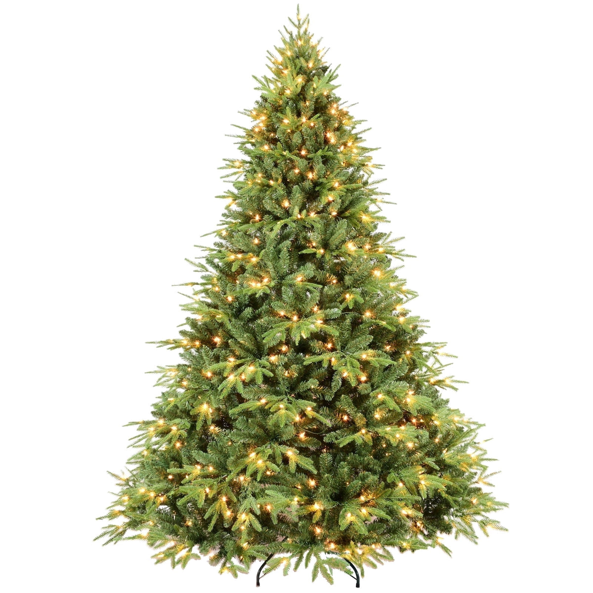 Soilhill 4ft Pre-Lit Artificial Christmas Tree with 907 PE/PVC Tips, Premium Holiday Xmas Tree with 150 Warm White LED Lights, Easy Assembly, Indoor Decoration