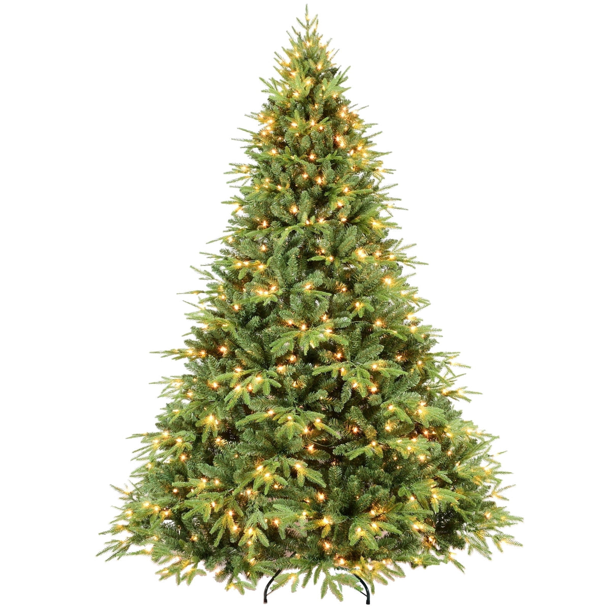 Soilhill 4ft Pre-Lit Artificial Christmas Tree with 907 PE/PVC Tips, Premium Holiday Xmas Tree with 150 Warm White LED Lights, Easy Assembly, Indoor Decoration