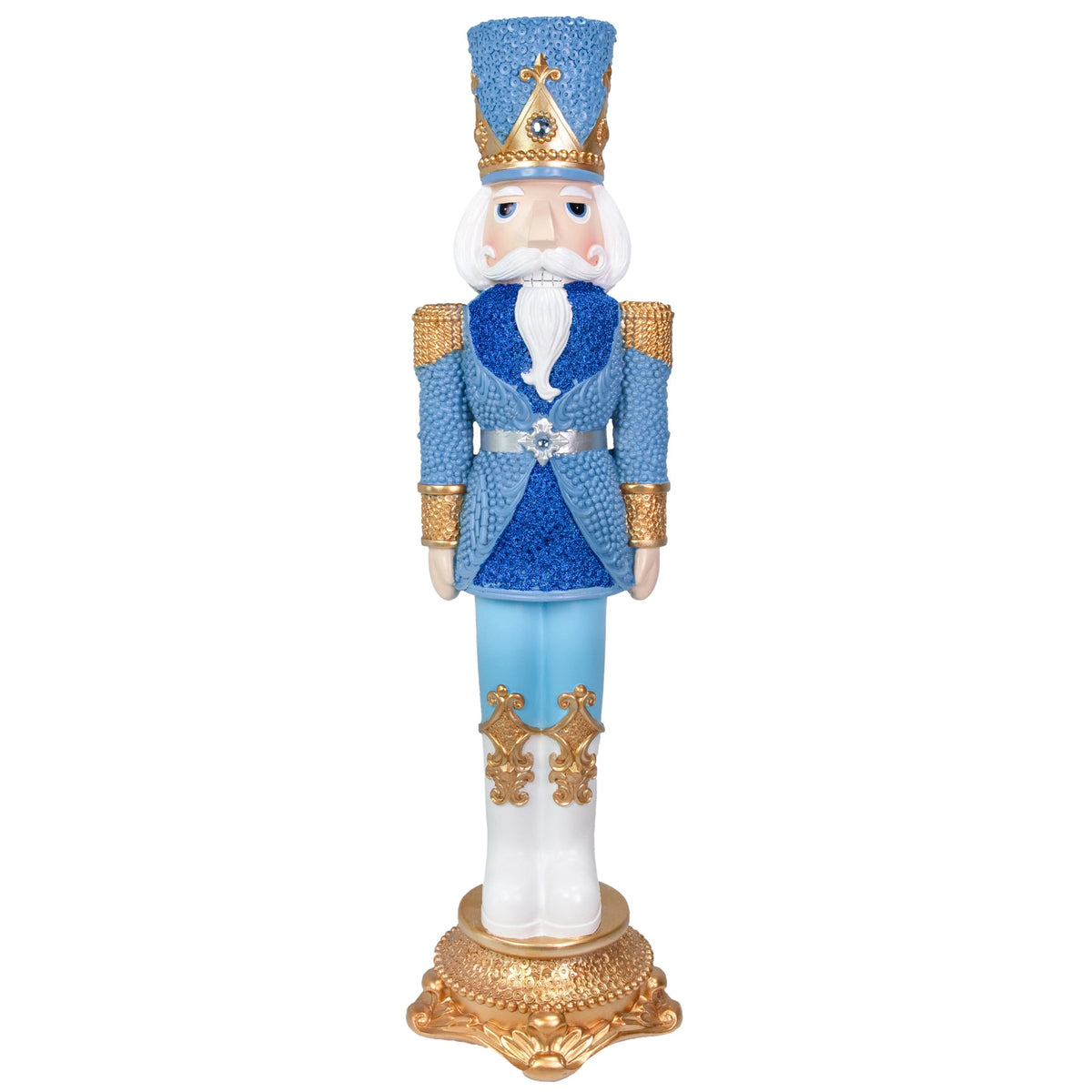 Sunnydaze Pink Polyresin Kenneth the Princely Nutcracker Christmas Statue, 37"