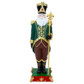 Sunnydaze Green Polyresin Guardian of the North Pole Nutcracker Christmas Statue, 37"