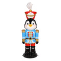 Universal Statues Penguin Nutcracker Fiberglass Outdoor Commercial Christmas Decoration - 62"