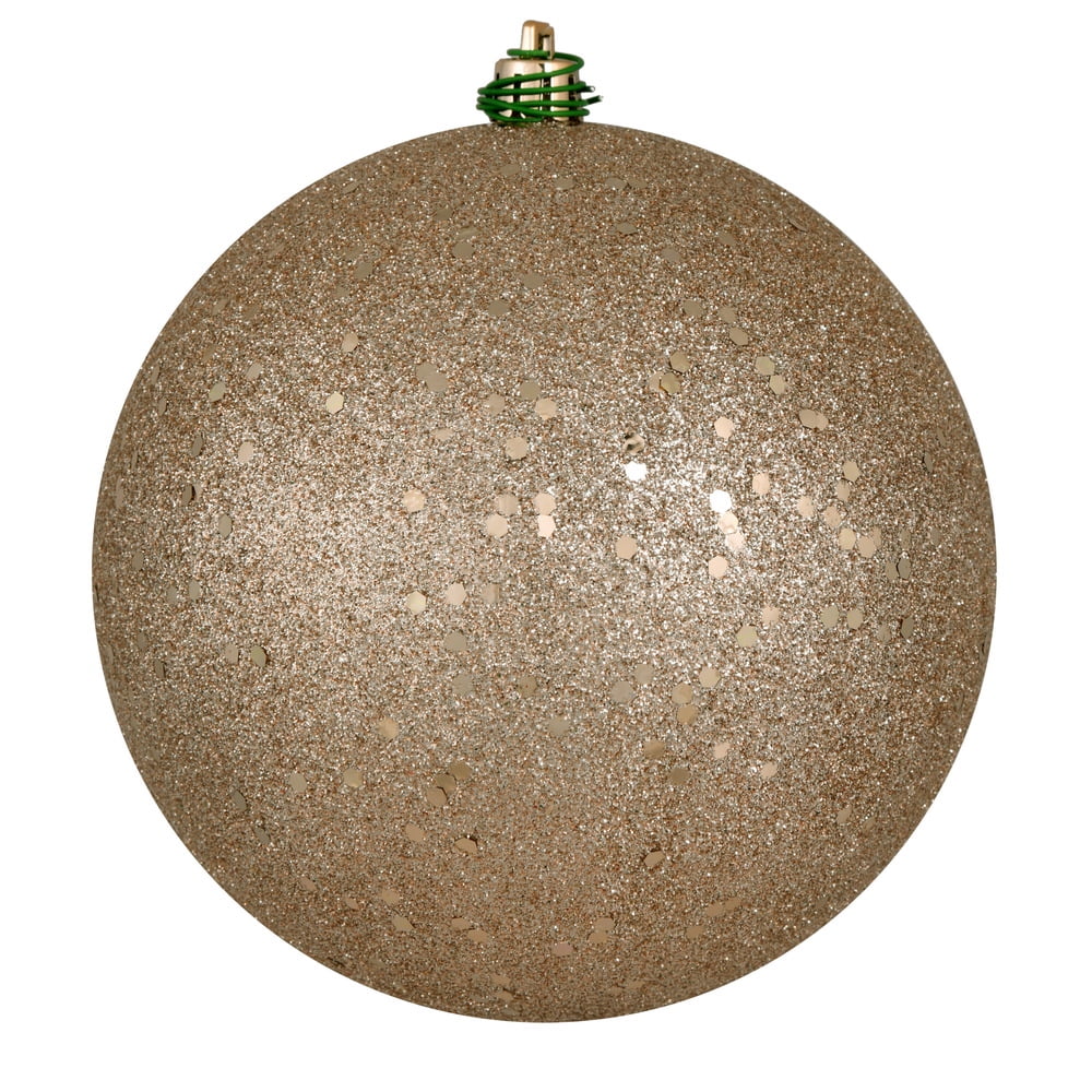 Vickerman 6" Oat Sequin Ball Ornament, 4 per Bag