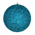 Vickerman 6" Turquoise Beaded Ball Ornament, 4 per Bag