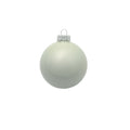 40ct Pearl Polar White Glass Ball Christmas Ornaments 1.25" (30mm)