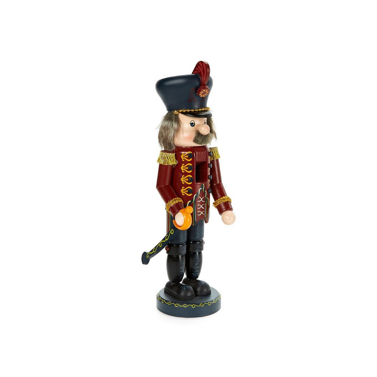 Prince Christmas Nutcracker with Sword - 13.25" - Red and Black