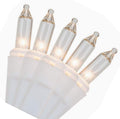 WinterWow Christmas String Lights - 100 Count, 20 Ft White Wire, Indoor/Outdoor, Incandescent