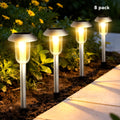 YULINKCO Solar Garden Pathway Lights, Waterproof Outdoor LED Lantern with Warm White Light, Decorative Solar-powered Landscape Lighting for Yard, Patio, and Walkway
