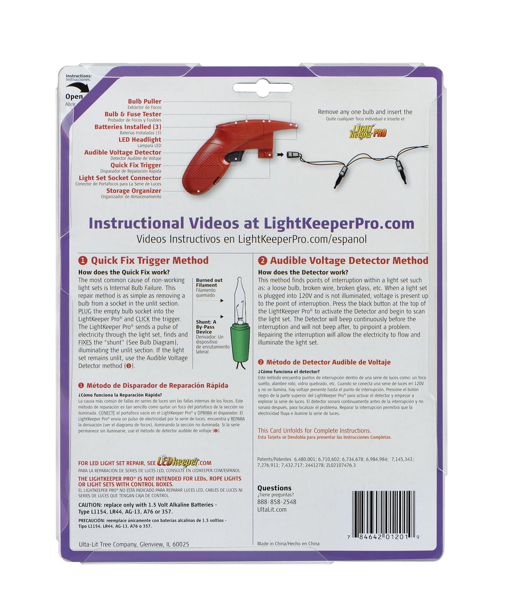 LightKeeper Pro - The Complete Tool for Incandescent Light Set Repair (1 year warranty excluding batteries)