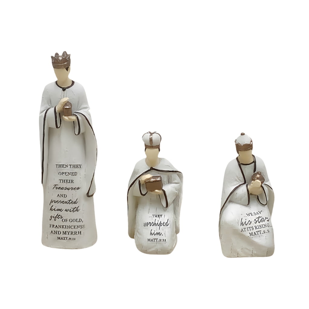 Jesscasday Baby Jesuses Holy Family Statue Miniature Christmas Nativity Scene Sculpture