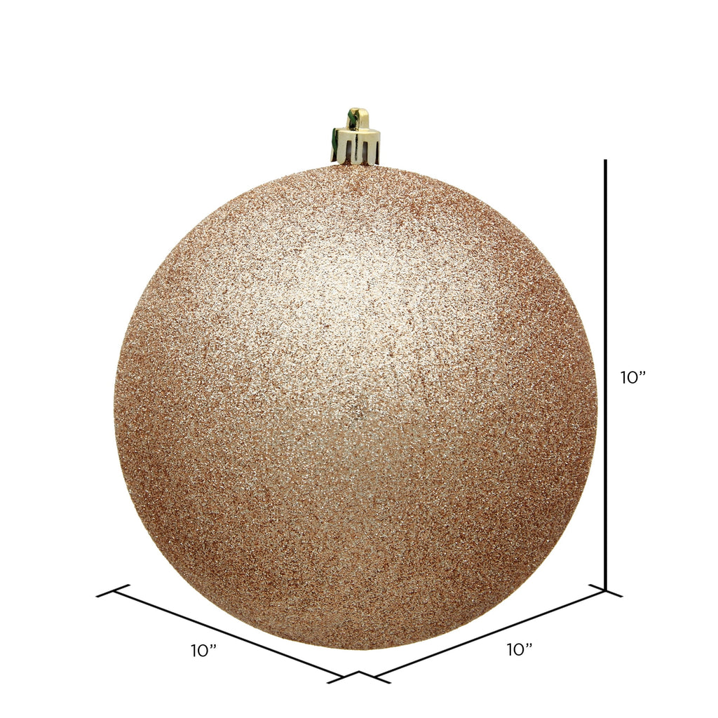 Vickerman 10" Sea Foam Candy Ball Ornament