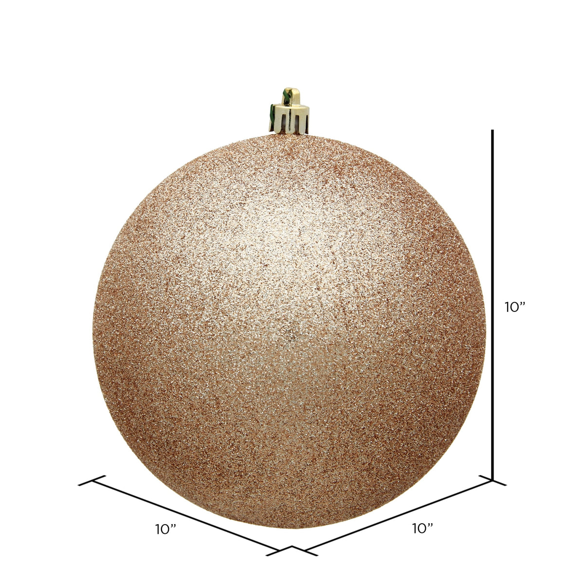 Vickerman 10" Sea Foam Candy Ball Ornament