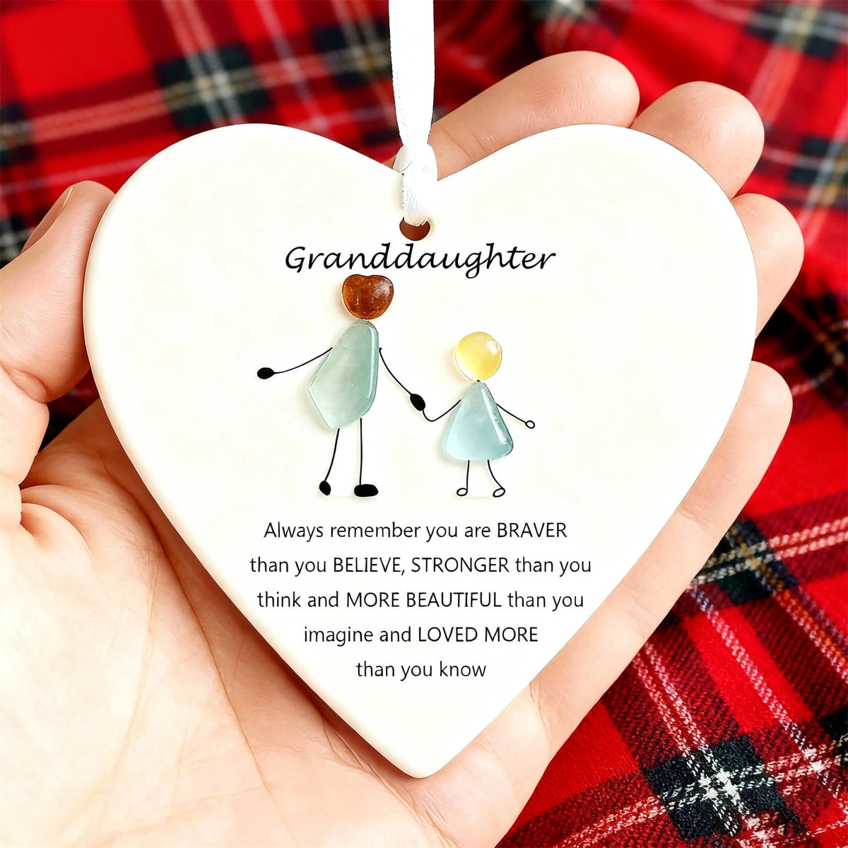 Lunxisen 1 Pcs Sea Glass Nativity: Jesus’ Birth Christmas Ornament,Coastal Inspired Sea Glass Nativity Ornament,Handmade Nativity Scene, with Shells and Starfish