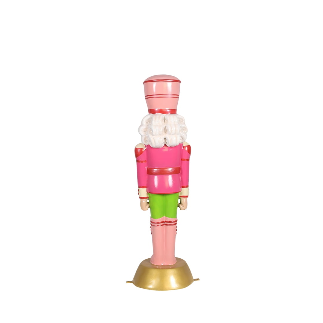 Universal Statues Commercial Size Outdoor Christmas Nutcracker Guard - 4' - Pink