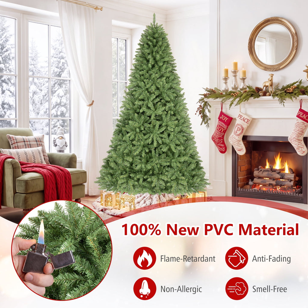 Costway 4 ft Artificial Christmas Tree with 559 Lush PVC Branch Tips & Folding Metal Stand