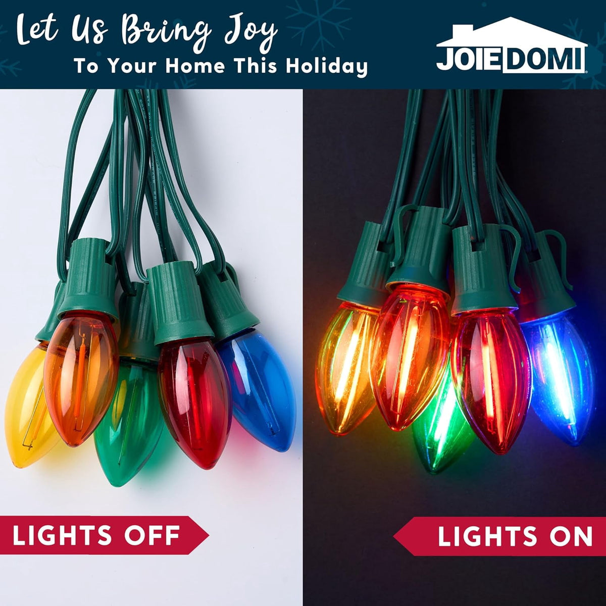 Joyfy Christmas Pathway Lights Outdoor,30.75 FT 24 Walkway Lights with Marker Stakes,Outdoor Christmas Lights for House Warm White Christmas Decorations