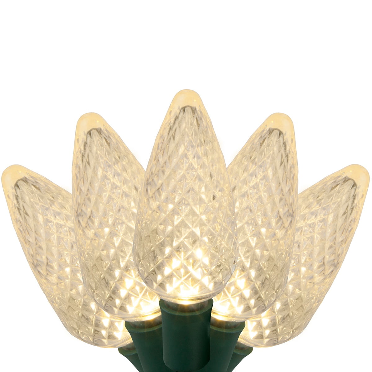 Wintergreen Lighting White LED String Lights Holiday Lightings, 17' (25 Count)