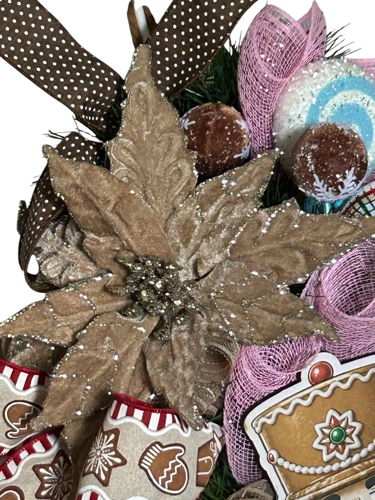 Nutcracker Gingerbread Swag, Christmas Wreath, Nutcracker Christmas, Christmas Decor