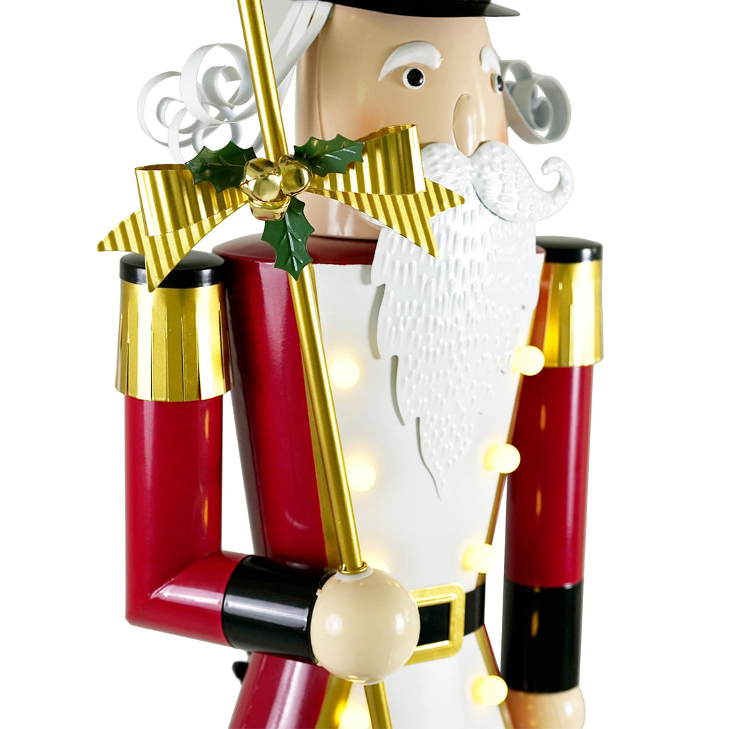 Christopher Knight Home 64" Iron King Nutcracker Soldier with Scepter, Ornament Christmas Decoration