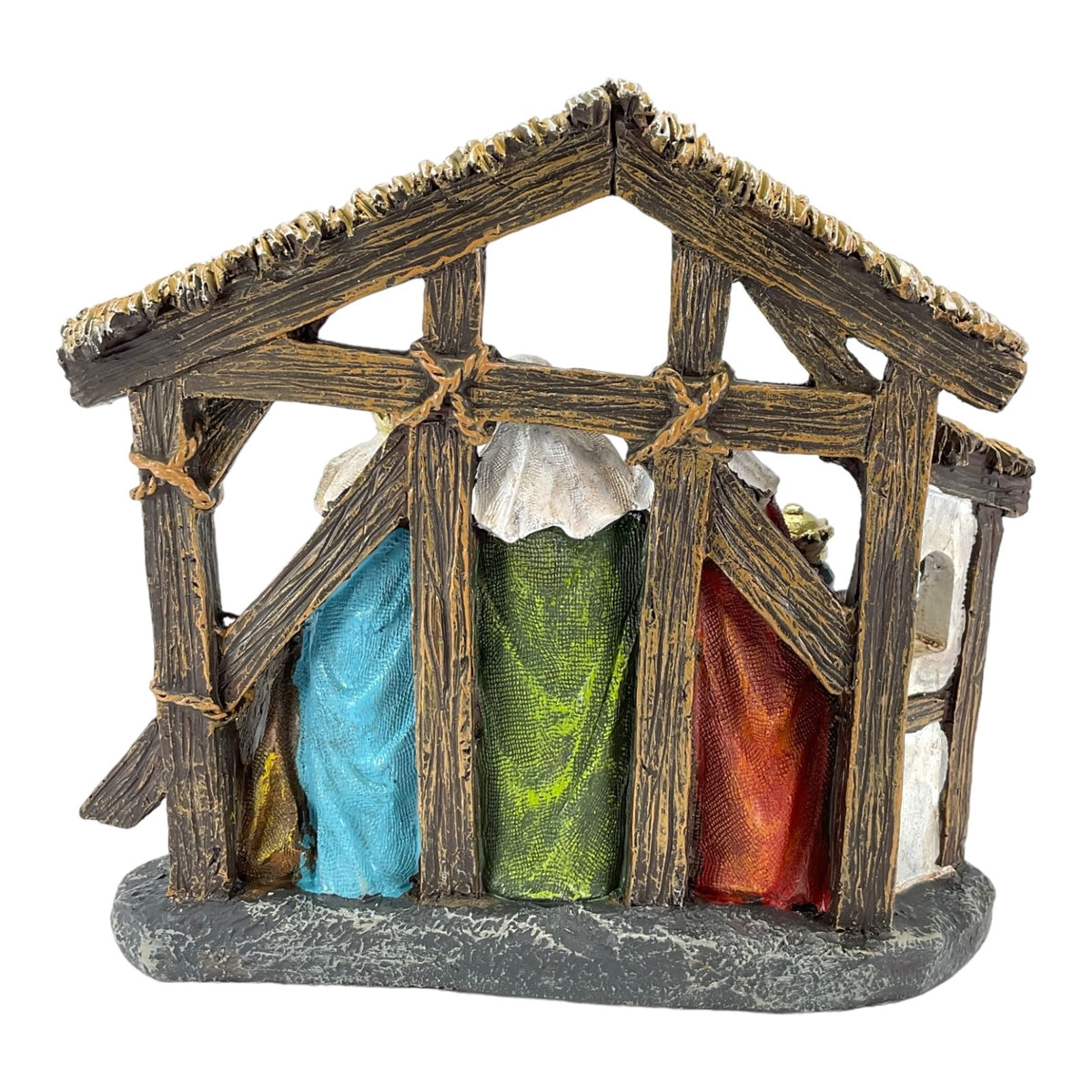 Gerson 2653910 Resin Nativity Scene, 8.4-inch Length
