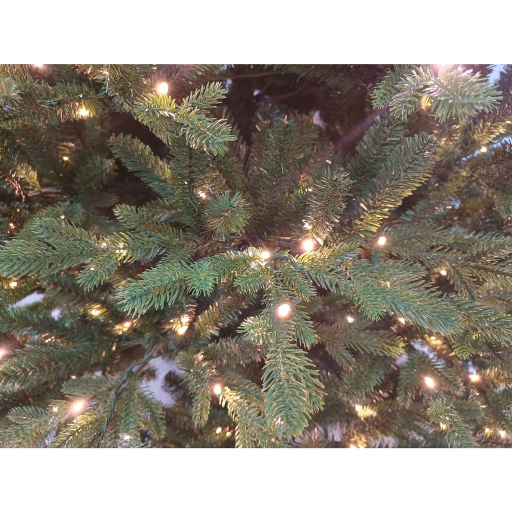 Fraser Hill Farm Prelit LED Warm White Slim 9-ft Artificial Christmas Tree, FFOP090-5GR