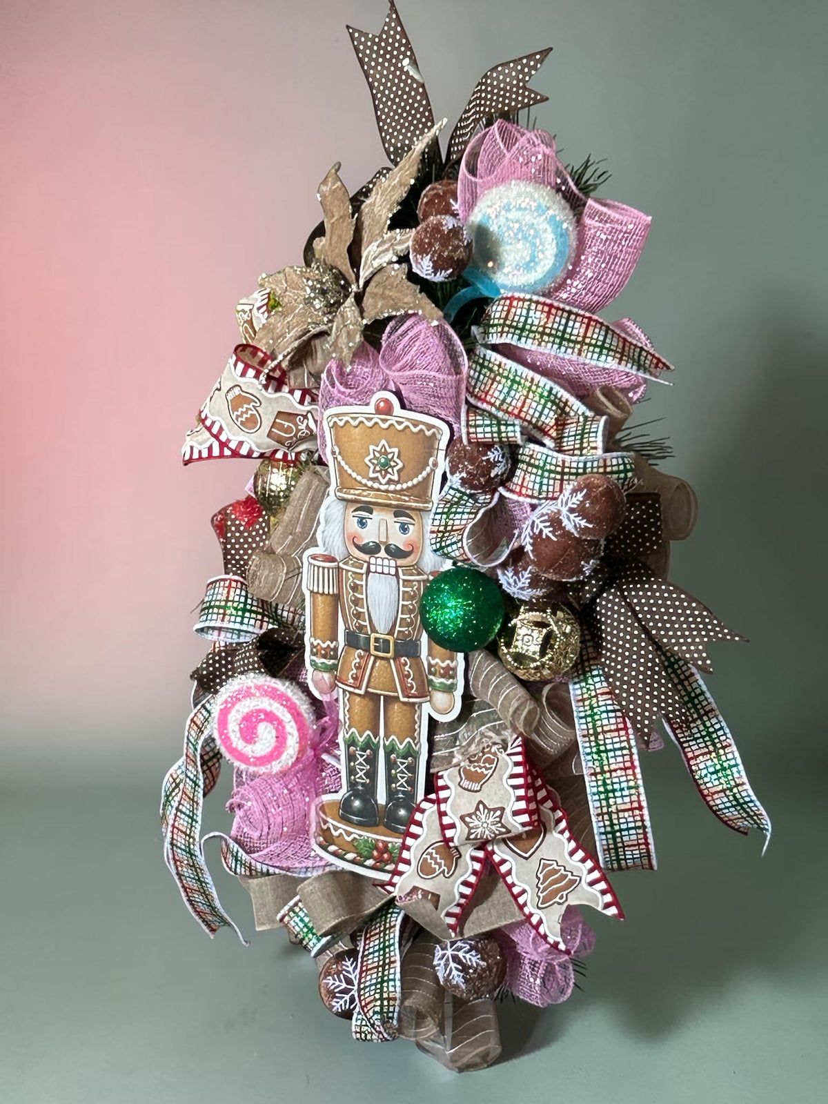 Nutcracker Gingerbread Swag, Christmas Wreath, Nutcracker Christmas, Christmas Decor