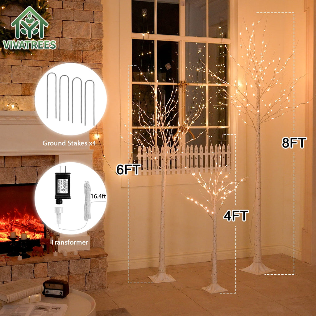 VIVATREES 12FT Pre-Lit Artificial Christmas Tree, 8165 Branch Tips 850 LED Lights, 10 Lighting Modes, PE+PVC Foliage, Foot Pedal Control Xmas Tree for Home, Office Decor