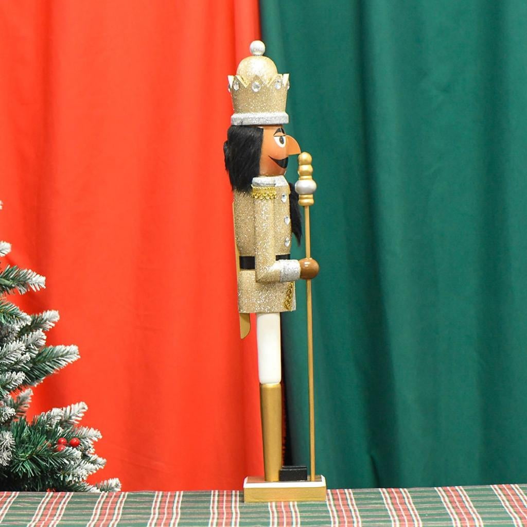 Elegant Black Face Nutcrackers Decoration Wood Soldier For Christmas Parties