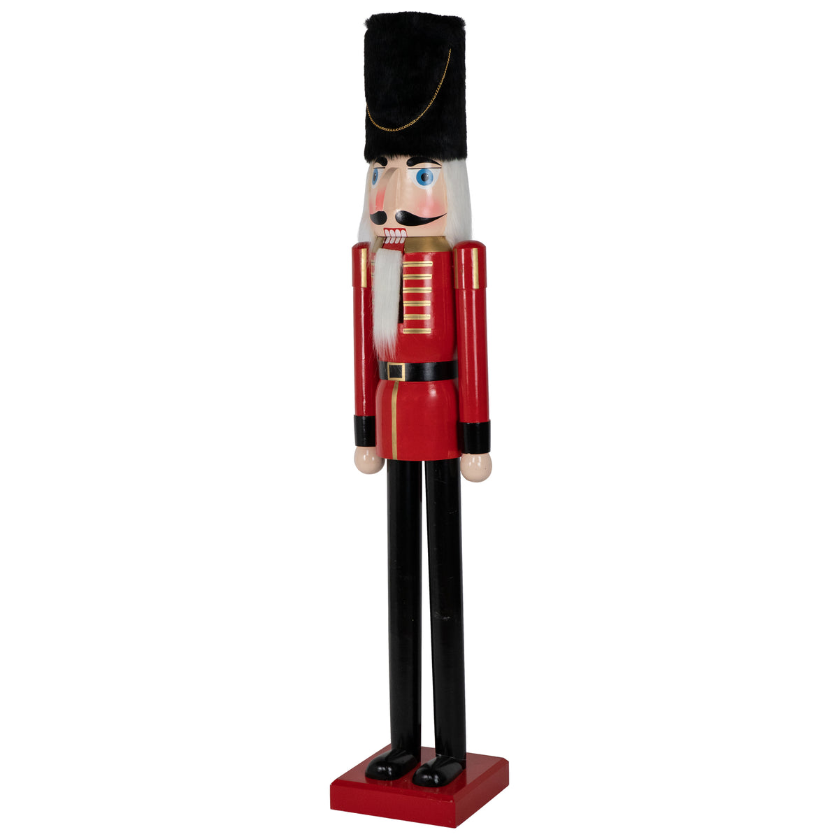 Northlight Giant Commercial Size Wooden Christmas Nutcracker Soldier - 6' - Red and Black