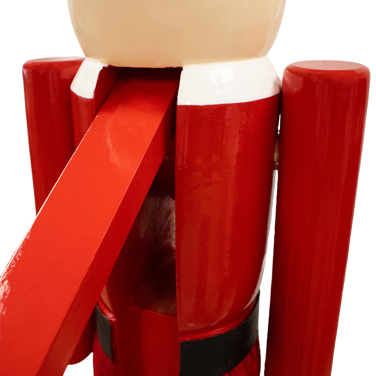 Giant Mrs. Claus Nutcracker Statue - Large 5' Wooden Christmas Decor - Lifesize Holiday Figurine with Cookies & Glasses - Classic Indoor/Outdoor Christmas Display for Front Porch or Living Room