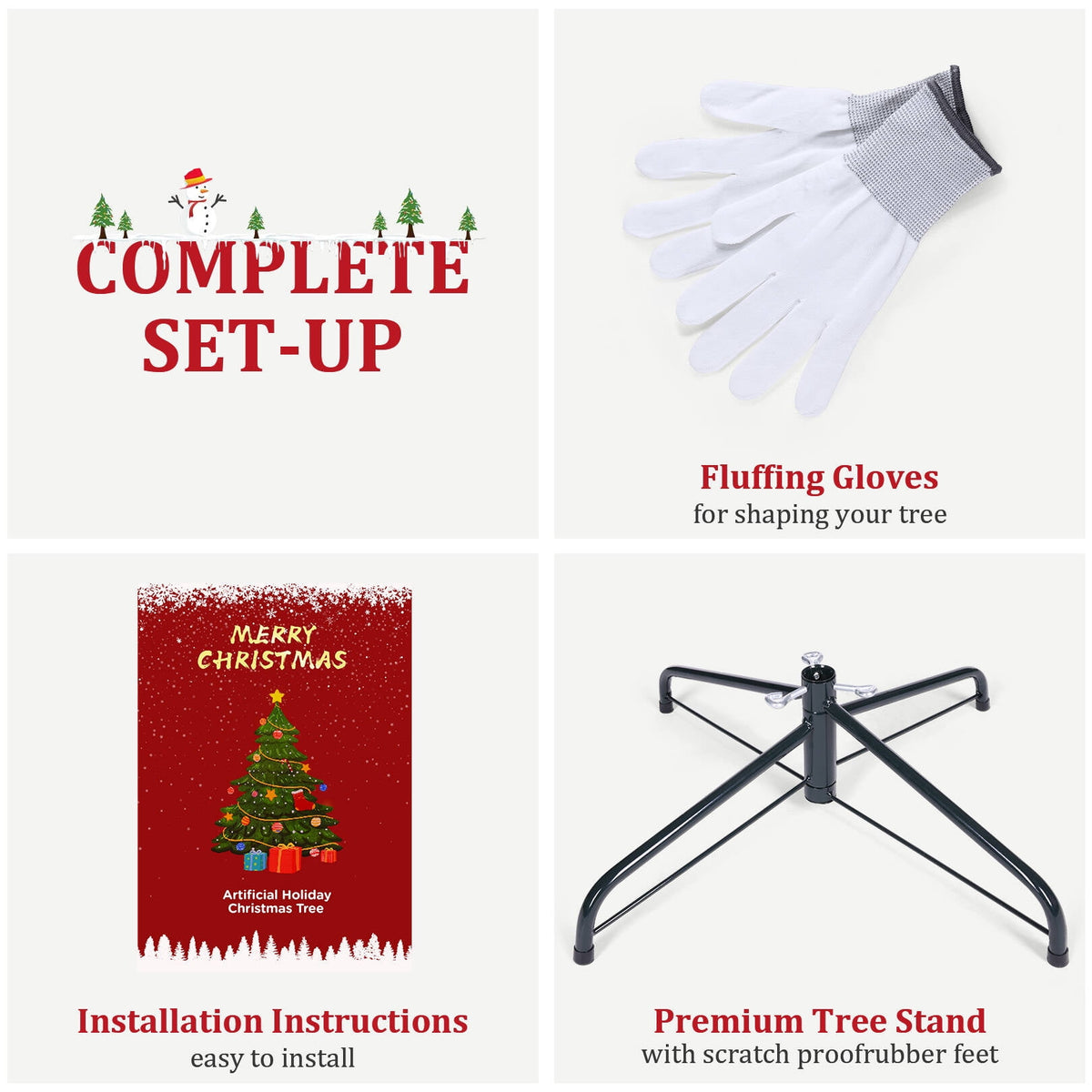 Funcid 6ft Pink Artificial Christmas Tree, Hinged Spruce Full Tree with 1477 Branch Tips, Foldable Metal Stand, New PVC Material, Xmas Tree for Indoor and Outdoor Decoration