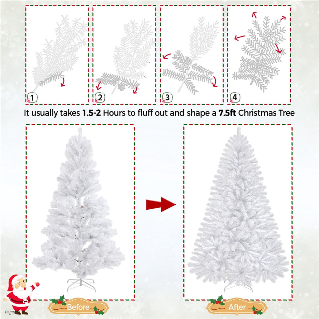 Alden Design 4FT Artificial Pre-lit Christmas Fir Tree with Foldable Stand,70 LED Warm Lights,Black