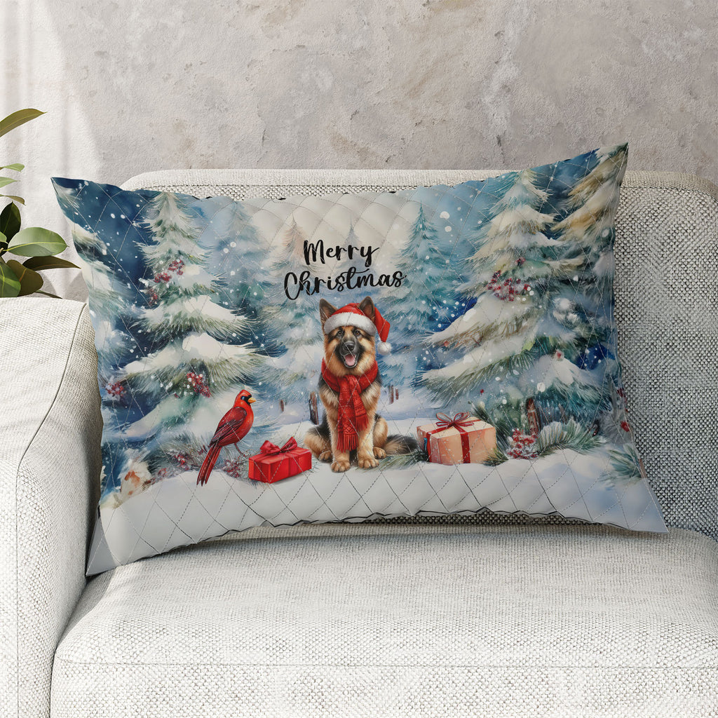 Merry Christmas French Bulldog Enjoys Woofmas Winter Xmas Holiday Quilt Bedding Set Dog Lover Gifts 1 Blanket Bed Cover 2 Pillowcases - 02022