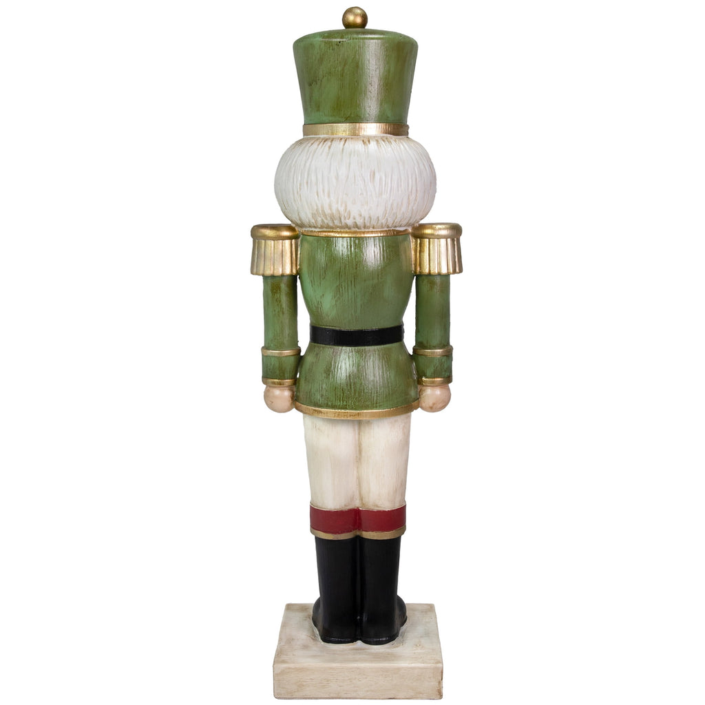 Sunnydaze Green Polyresin Ivan the Rustic Nutcracker Christmas Statue, 33" (2-Pack)