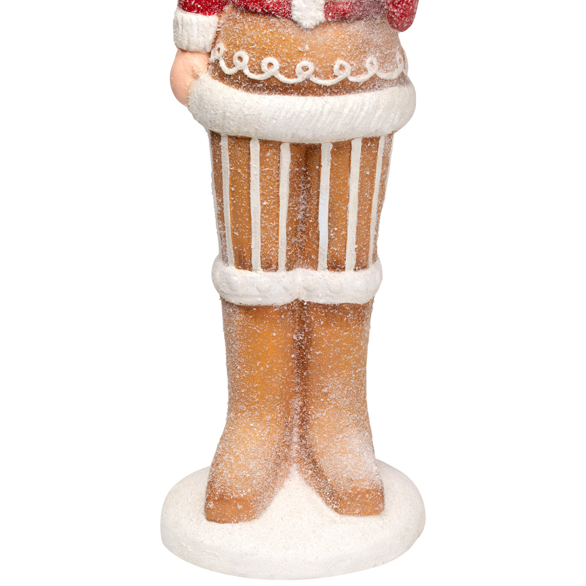 Northlight LED Lighted Christmas Gingerbread Nutcracker - 27" - Brown and White
