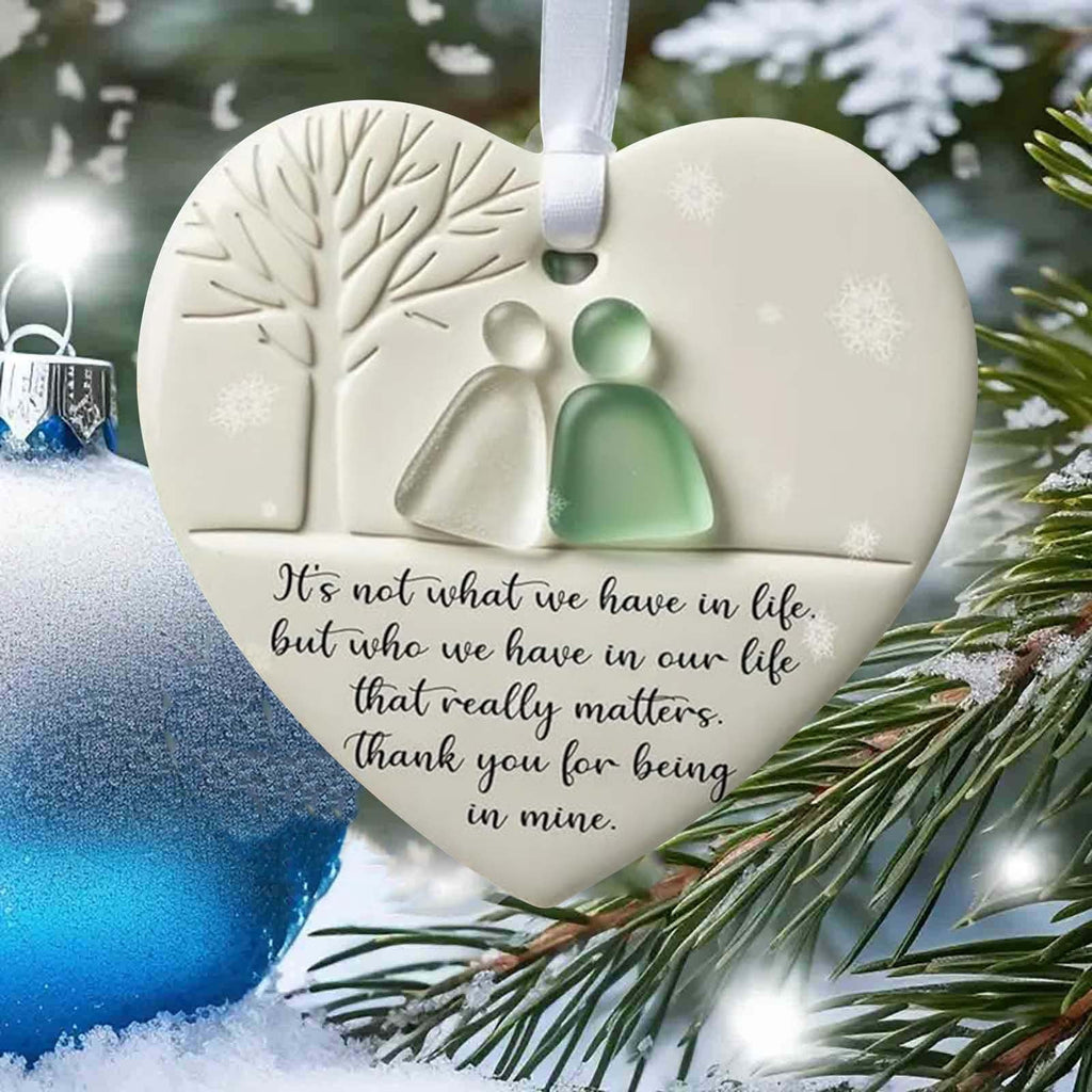 Lunxisen 1 Pcs Sea Glass Nativity: Jesus’ Birth Christmas Ornament,Coastal Inspired Sea Glass Nativity Ornament,Handmade Nativity Scene, with Shells and Starfish