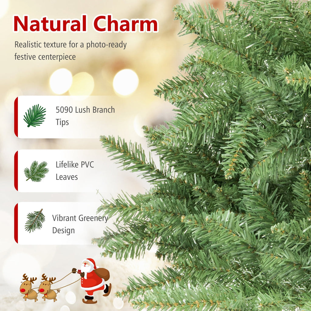 Costway 4 ft Artificial Christmas Tree with 559 Lush PVC Branch Tips & Folding Metal Stand