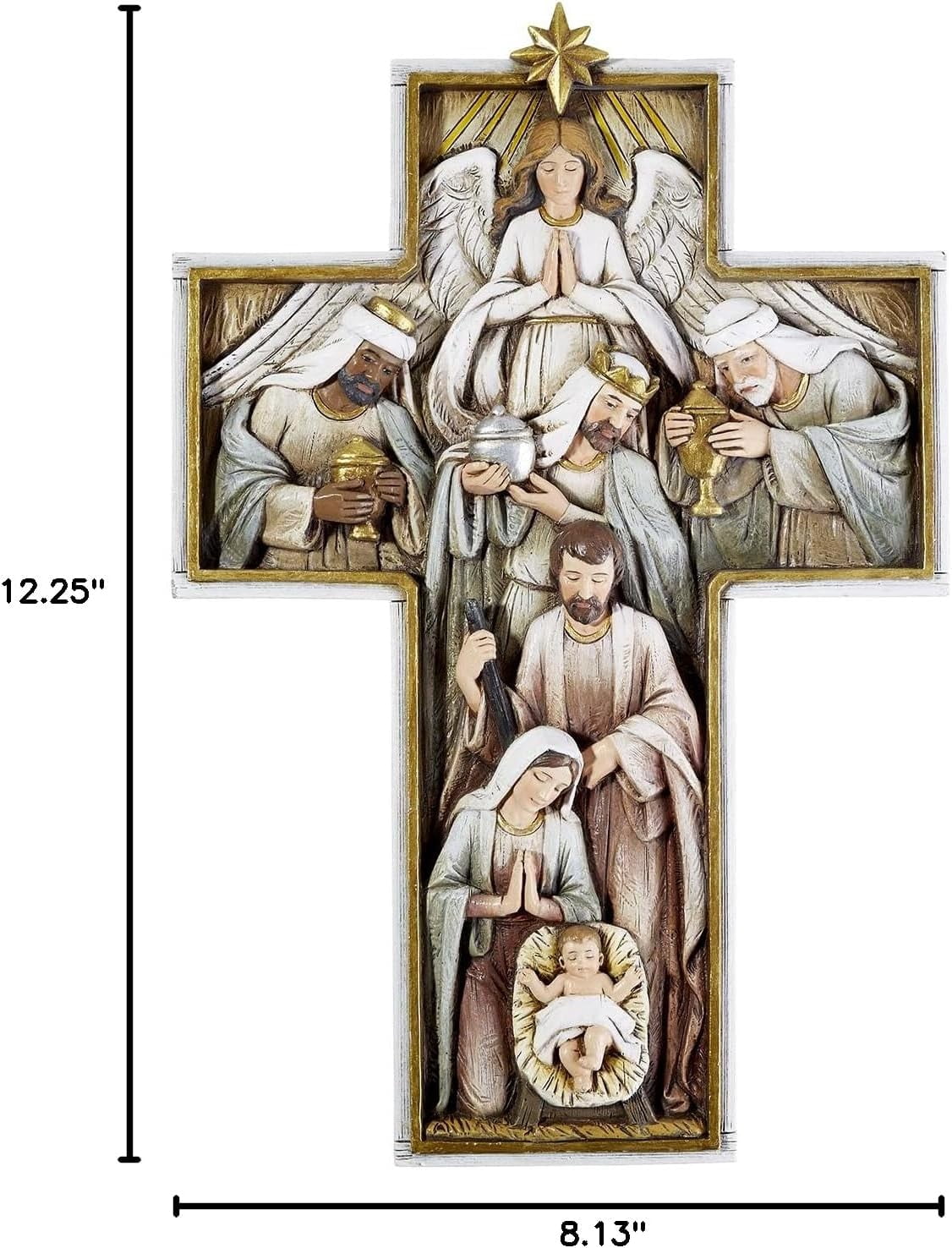 Avalon Gallery Nativity Holy Family 12 Inch Wall Cross