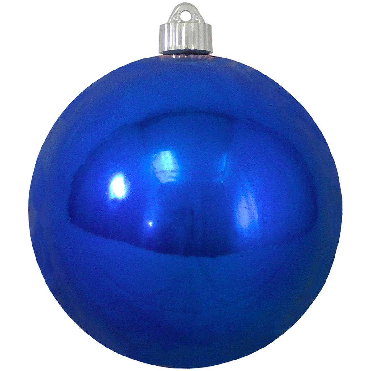 Christmas By Krebs Ornament, Large Commercial Grade Indoor and Outdoor Shatterproof Plastic, UV and Water Resistant Ball Ornament Decorations (Shiny Azure Blue, 12 inch (300mm))