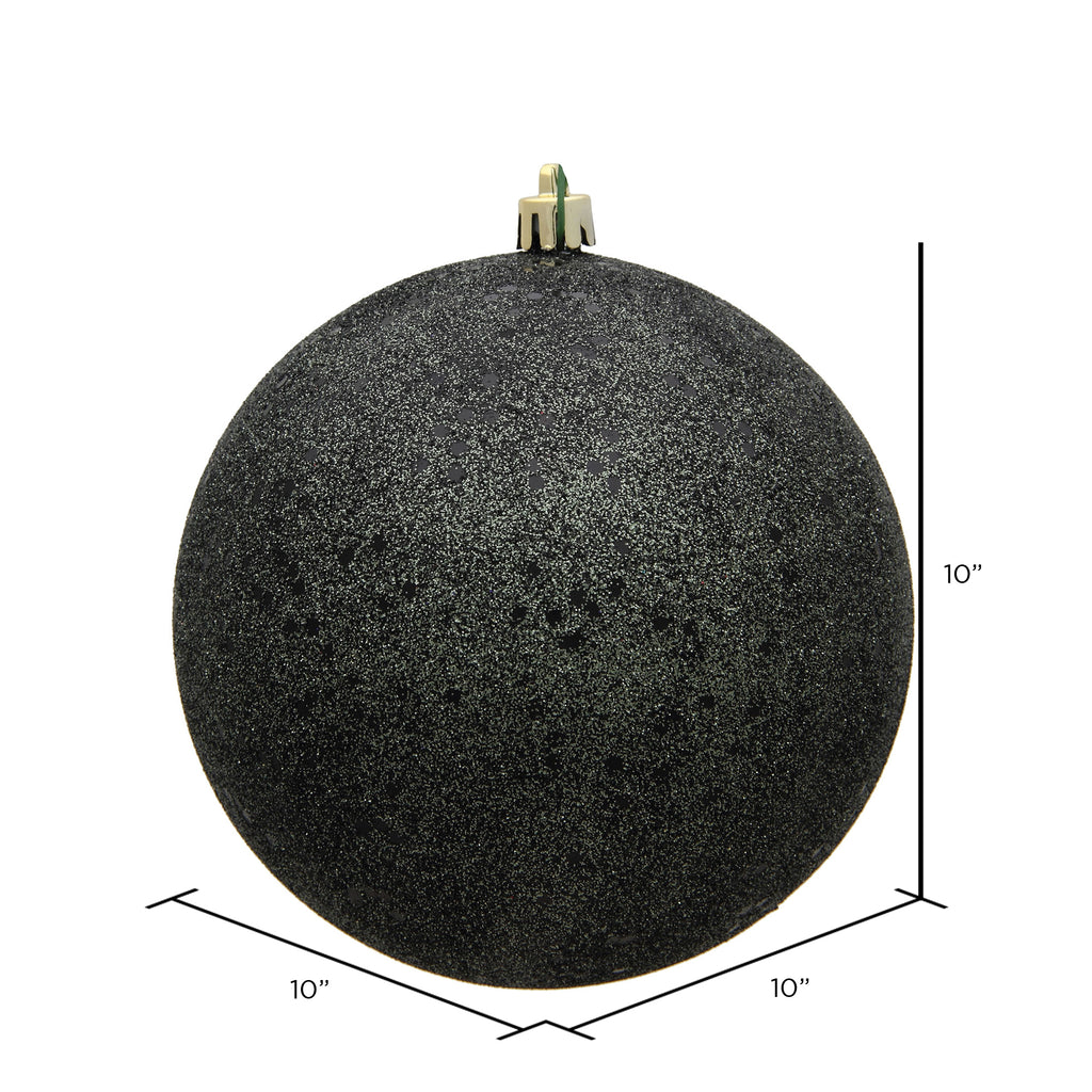 Vickerman 10" Sea Foam Candy Ball Ornament