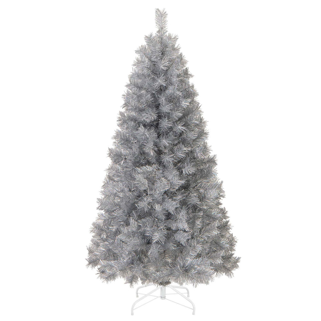 Costway 7 FT Christmas Tree Artificial Xmas Tree with 807 Branch Tips 400 LED Lights