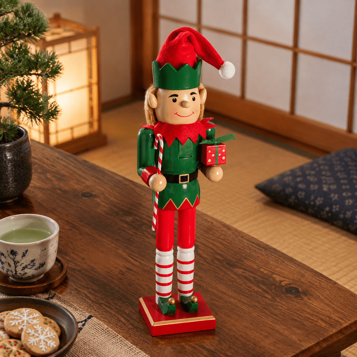 15.75 Inch Wooden Christmas Nutcracker Decorative Holiday Figure