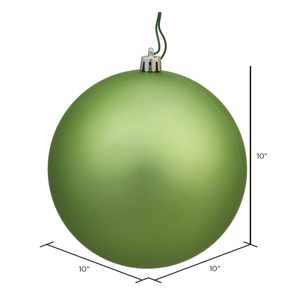 Vickerman 10" Sea Foam Candy Ball Ornament