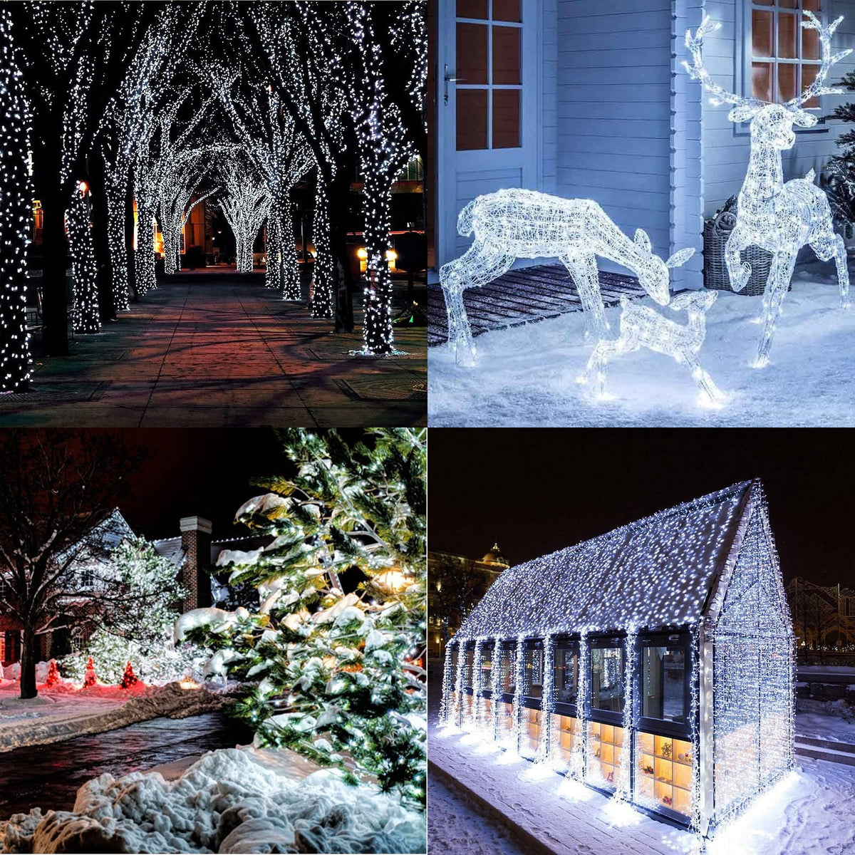 Christmas Lights Multicolor, Toodour 82ft 200 LED Christmas String Lights with 8 Modes, Timer, Connectable Plug in Christmas Outdoor Indoor Lights for Home, Garden, Party, Christmas Tree Decor
